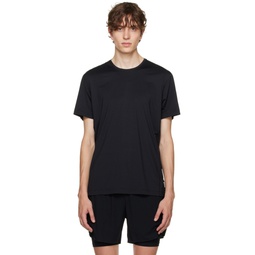 Black Running T Shirt 232027M213004