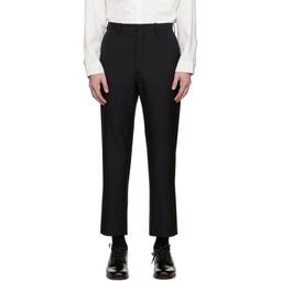 Black Tapered Trousers 232028M191003