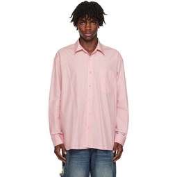 Pink Pinstripe Shirt 232039M192005