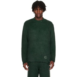 Green Crewneck Sweater 232039M201002