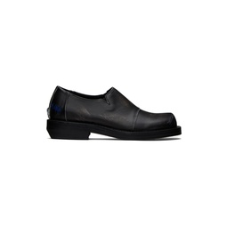 Black Faded Loafers 232039M231005