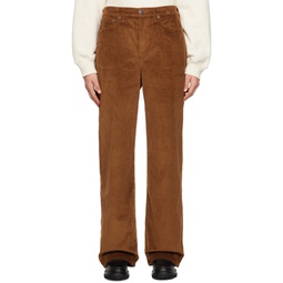 Brown Logan Trousers 232055F069034