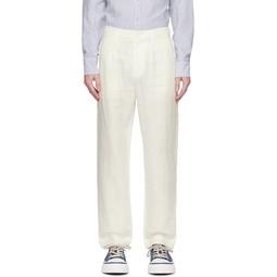 Off White Slim Fit Trousers 232055M191011