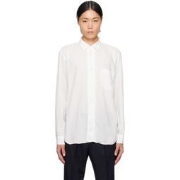 White Crinkled Shirt 232058M192017