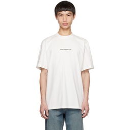 White Serif T Shirt 232068M213000
