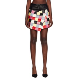 Multicolor Weave Miniskirt 232069F090001