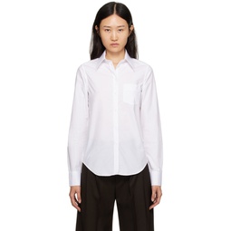 White Button Shirt 232072F109002