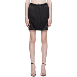 Black Patch Miniskirt 232076F090000