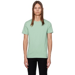 Green Crewneck T Shirt 232076M213009