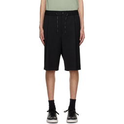 Black Relaxed Fit Shorts 232084M193013