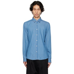 Blue Slim Fit Shirt 232085M192005