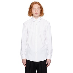 White Spread Collar Shirt 232085M192026