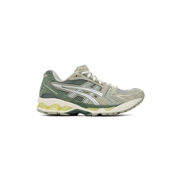Green   Silver Gel Kayano 14 Sneakers 232092F128089