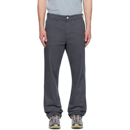 Gray Washed Trousers 232108M191002