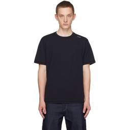 Black Embroidered T Shirt 232108M213024