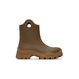 Brown Misty Rain Boots 232111F113004