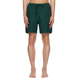 Green Chase Swim Shorts 232111M208002
