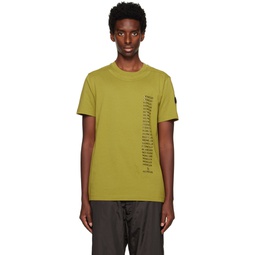 Green Paneled T Shirt 232111M213108