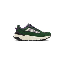 Beige   Green Lite Runner Sneakers 232111M237005