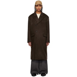 Brown Curtis Trench Coat 232115M176007