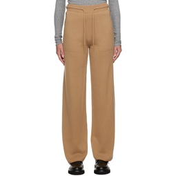 Tan Relaxed Fit Lounge Pants 232118F086000