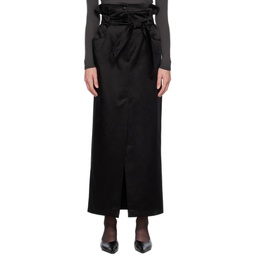 Black Alcade Maxi Skirt 232118F093000