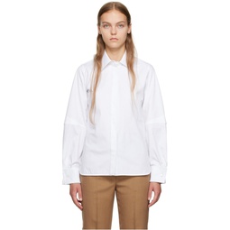 White Button Shirt 232118F109007