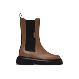 Brown English Chelsea Boots 232118F114002