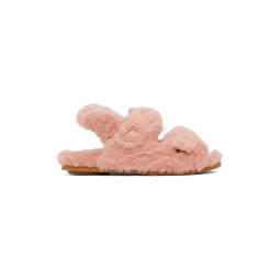 Pink Teddy Sandals 232118F124001