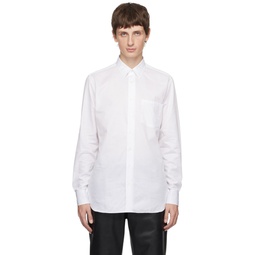 White Spread Collar Shirt 232125M192004