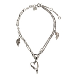 Silver Charm Necklace 232129F023003