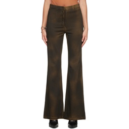 Brown Dyed Trousers 232129F087020
