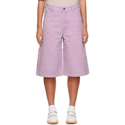 Purple Faded Shorts 232129F088000