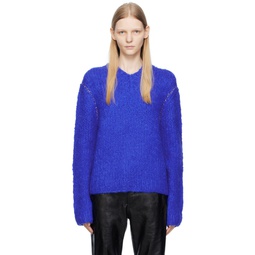 Blue Mix Sweater 232129F100009