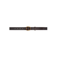 Brown Leather Belt 232129M131002