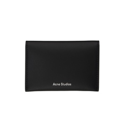 Black Folded Card Holder 232129M163011