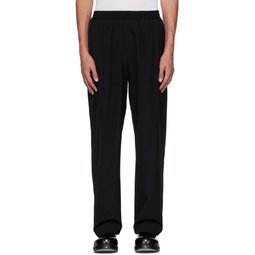Black Relaxed Fit Trousers 232129M191010