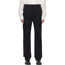 Black Stripe Trousers 232129M191022