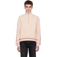 Pink Zippered Sweater 232129M202018