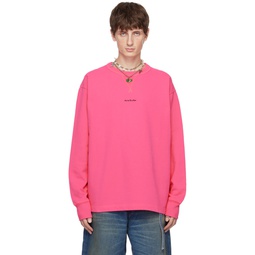 Pink Stamp Sweatshirt 232129M204018