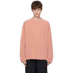 Pink Patch Long Sleeve T Shirt 232129M213068