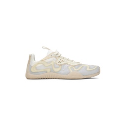Off White Lace Up Sneakers 232129M237008
