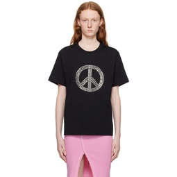 Black Peace T Shirt 232132F110000