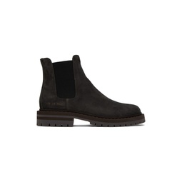 Black Stamped Chelsea Boots 232133M223003