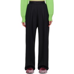 Black Relaxed Fit Trousers 232137F087001