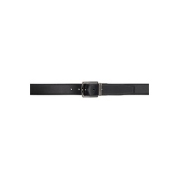 Reversible Black Leather Belt 232142M131007
