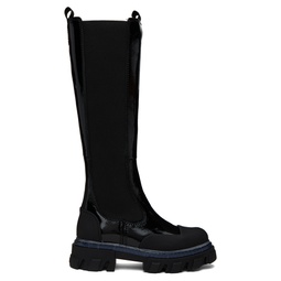 Black Cleated Boots 232144F115001