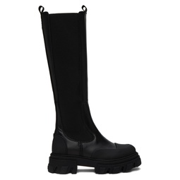 Black Cleated Boots 232144F115004