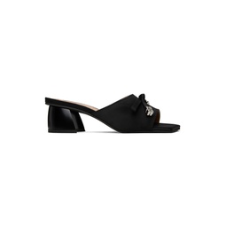 Black Butterfly Bow Mules 232144F125015