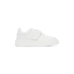 White Sporty Mix Sneakers 232144F128004